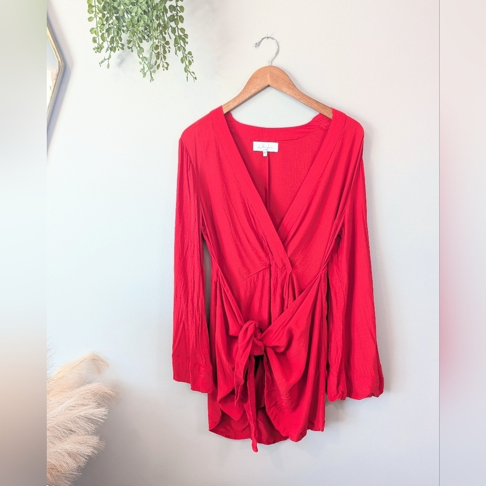L'academie Red Jeneiro Dress Size Small